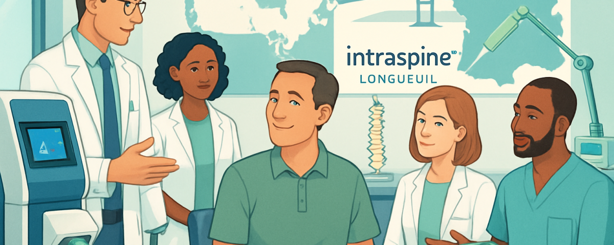 découvrez intraspine® à longueuil, une solution innovante et dynamique pour traiter les douleurs lombaires. alternative à la fusion traditionnelle, intraspine® préserve la mobilité et favorise une récupération rapide. prenez rendez-vous pour en savoir plus !