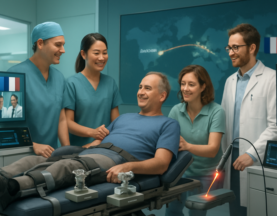 découvrez comment la thérapie par ondes de choc atténue la rigidité articulaire post-traumatique, diminue la douleur et accélère la récupération.