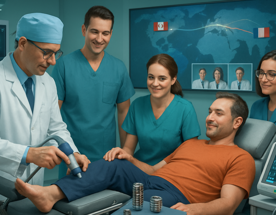 découvrez le traitement par ondes de choc pour la fasciite plantaire à montréal. soulagement rapide et efficace de la douleur au pied, amélioration de la mobilité et retour à vos activités, grâce à une technologie sûre et reconnue. prenez rendez-vous dès aujourd'hui !