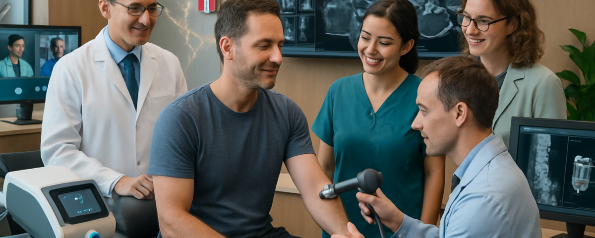 découvrez un traitement par ondes de choc à beaconsfield pour l'épicondylite latérale (tennis elbow), offrant un soulagement rapide et efficace de la douleur et une récupération optimale.