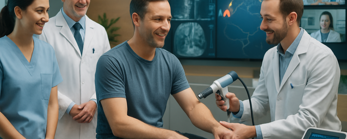 découvrez notre traitement par ondes de choc à mirabel pour l'épicondylite latérale (tennis elbow). profitez d'un soulagement rapide et efficace pour retrouver confort et mobilité.