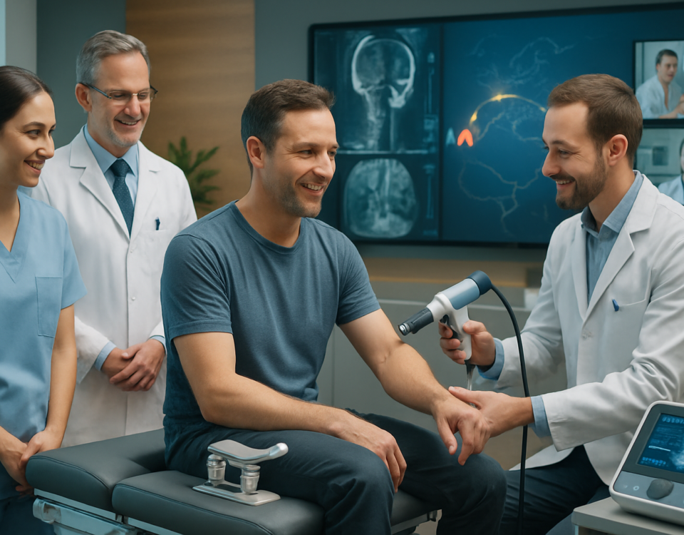 découvrez notre traitement par ondes de choc à mirabel pour l'épicondylite latérale (tennis elbow). profitez d'un soulagement rapide et efficace pour retrouver confort et mobilité.