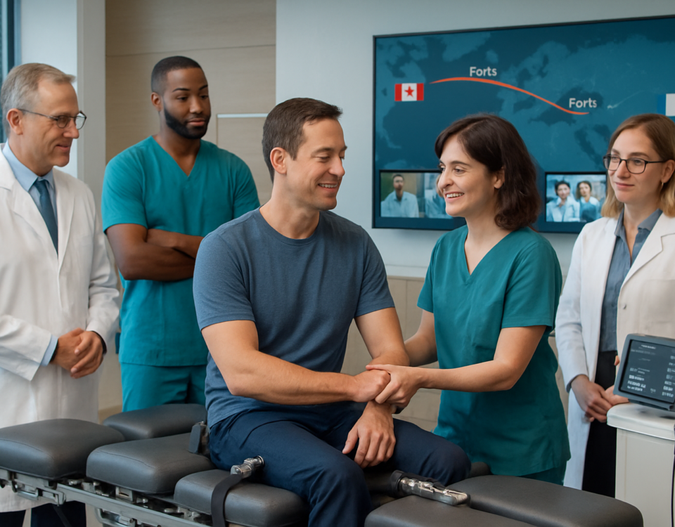 découvrez notre traitement par ondes de choc à montréal pour l'épitrochléite (golfer's elbow), offrant un soulagement rapide et efficace de la douleur et une récupération optimale.