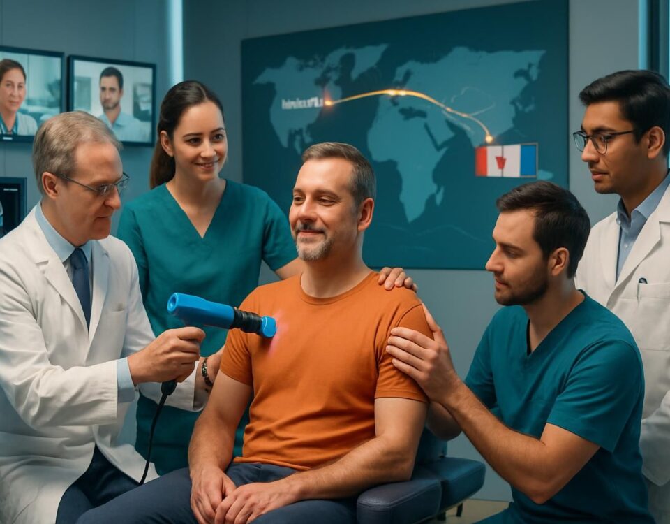 découvrez notre traitement par ondes de choc pour la bursite de l'épaule à boucherville, offrant un soulagement rapide et efficace pour retrouver mobilité et confort.