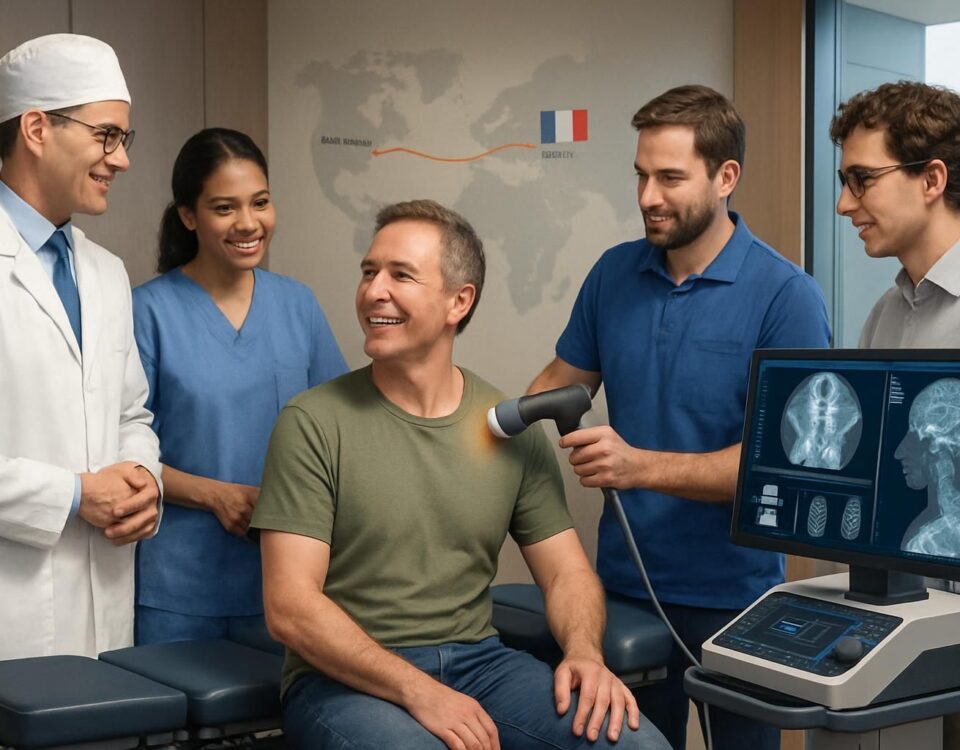 découvrez notre traitement par ondes de choc pour la bursite de l'épaule à la prairie, offrant un soulagement rapide et efficace pour retrouver votre mobilité et réduire la douleur.