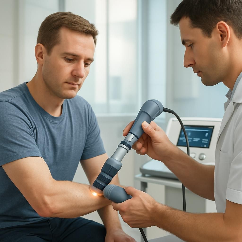 découvrez notre traitement par ondes de choc à dorval pour l'épicondylite latérale (tennis elbow), offrant un soulagement rapide et efficace de la douleur pour un retour à vos activités quotidiennes.