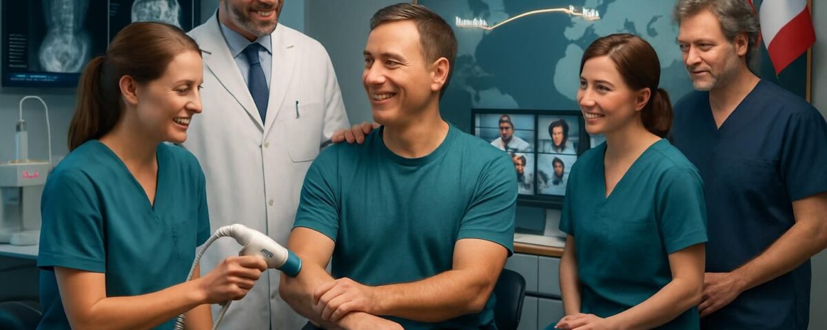 découvrez le traitement par ondes de choc pour l'épicondylite latérale (tennis elbow) à lachenaie, offrant un soulagement rapide et efficace pour vos douleurs au coude.