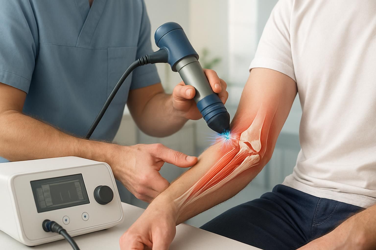 découvrez notre traitement par ondes de choc à pointe-claire pour l'épicondylite latérale (tennis elbow). profitez d'un soulagement rapide et efficace pour reprendre vos activités sans douleur.