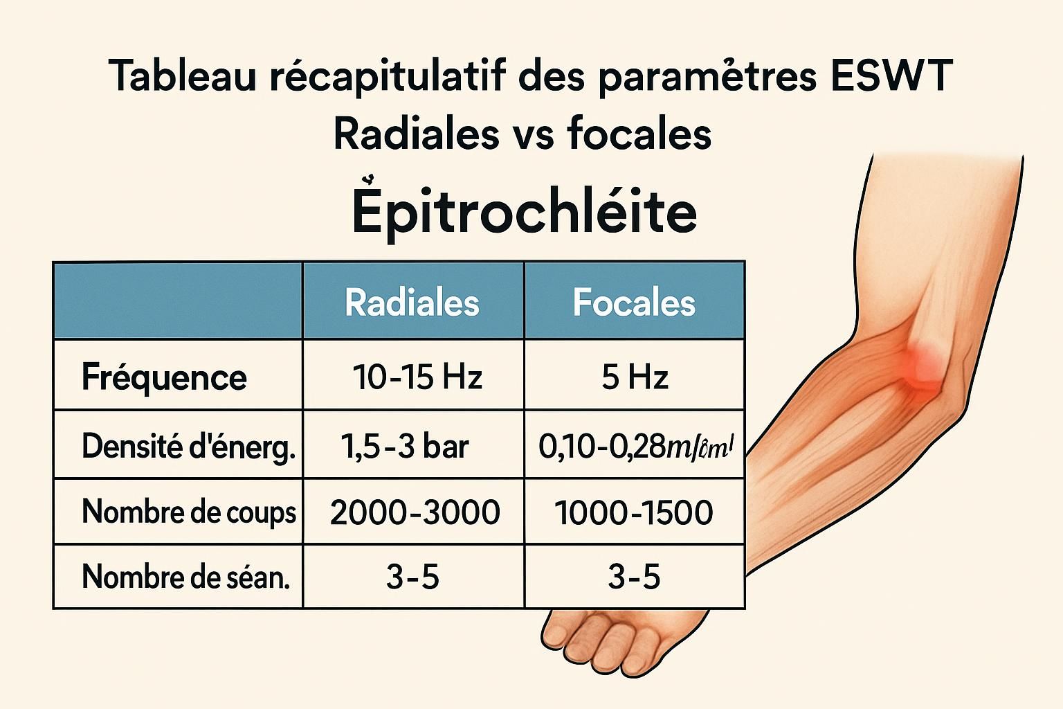 découvrez le traitement par ondes de choc à boucherville pour soulager rapidement et efficacement l'épitrochléite (golfer's elbow). retrouvez mobilité et confort sans chirurgie.