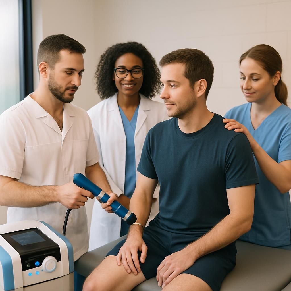 découvrez notre traitement par ondes de choc à châteauguay pour l'épitrochléite (golfer's elbow), offrant un soulagement rapide et efficace de la douleur pour retrouver votre mobilité.