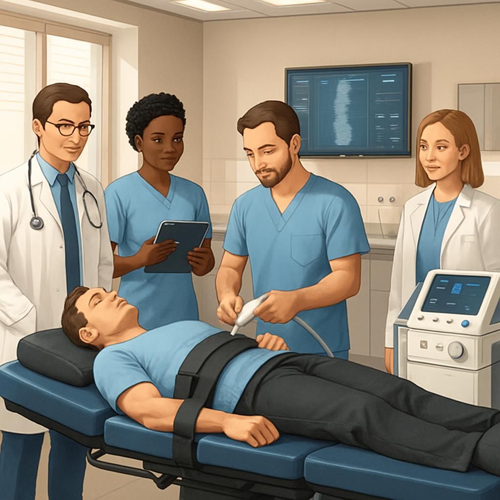 découvrez le traitement par ondes de choc pour l'épitrochléite (golfer's elbow) à la prairie, offrant un soulagement rapide et efficace de la douleur pour retrouver votre mobilité.