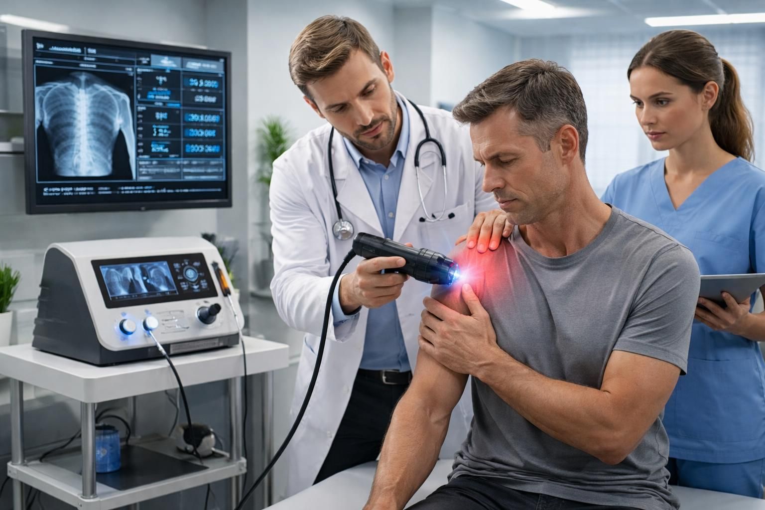 découvrez notre traitement par ondes de choc à saint-constant pour une tendinite de l'épaule. profitez d'un soulagement rapide et efficace pour retrouver votre mobilité.