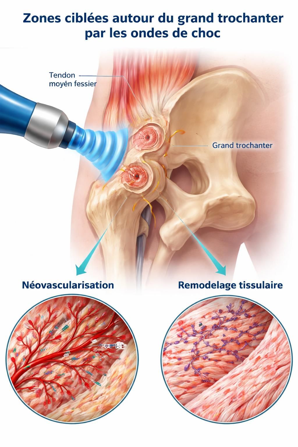 découvrez notre traitement par ondes de choc à kirkland pour une bursite trochantérienne. profitez d'un soulagement rapide et efficace de la douleur grâce à une méthode non invasive et innovante.