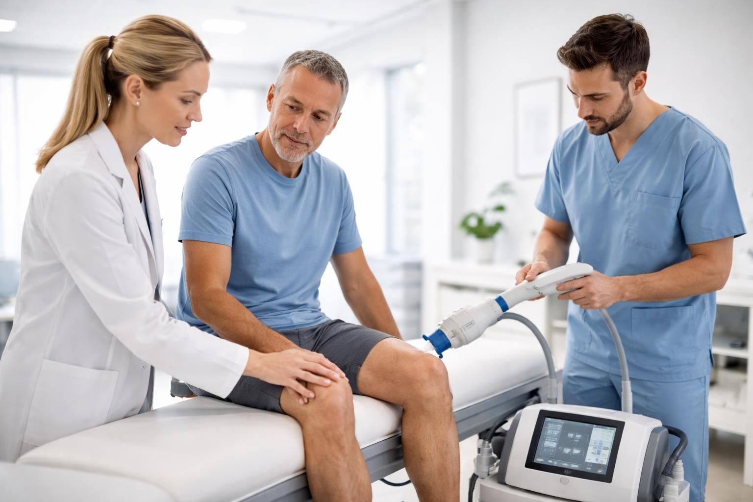 découvrez notre traitement par ondes de choc à boucherville pour soulager rapidement et efficacement la douleur chronique au genou. une solution non invasive pour retrouver mobilité et confort.