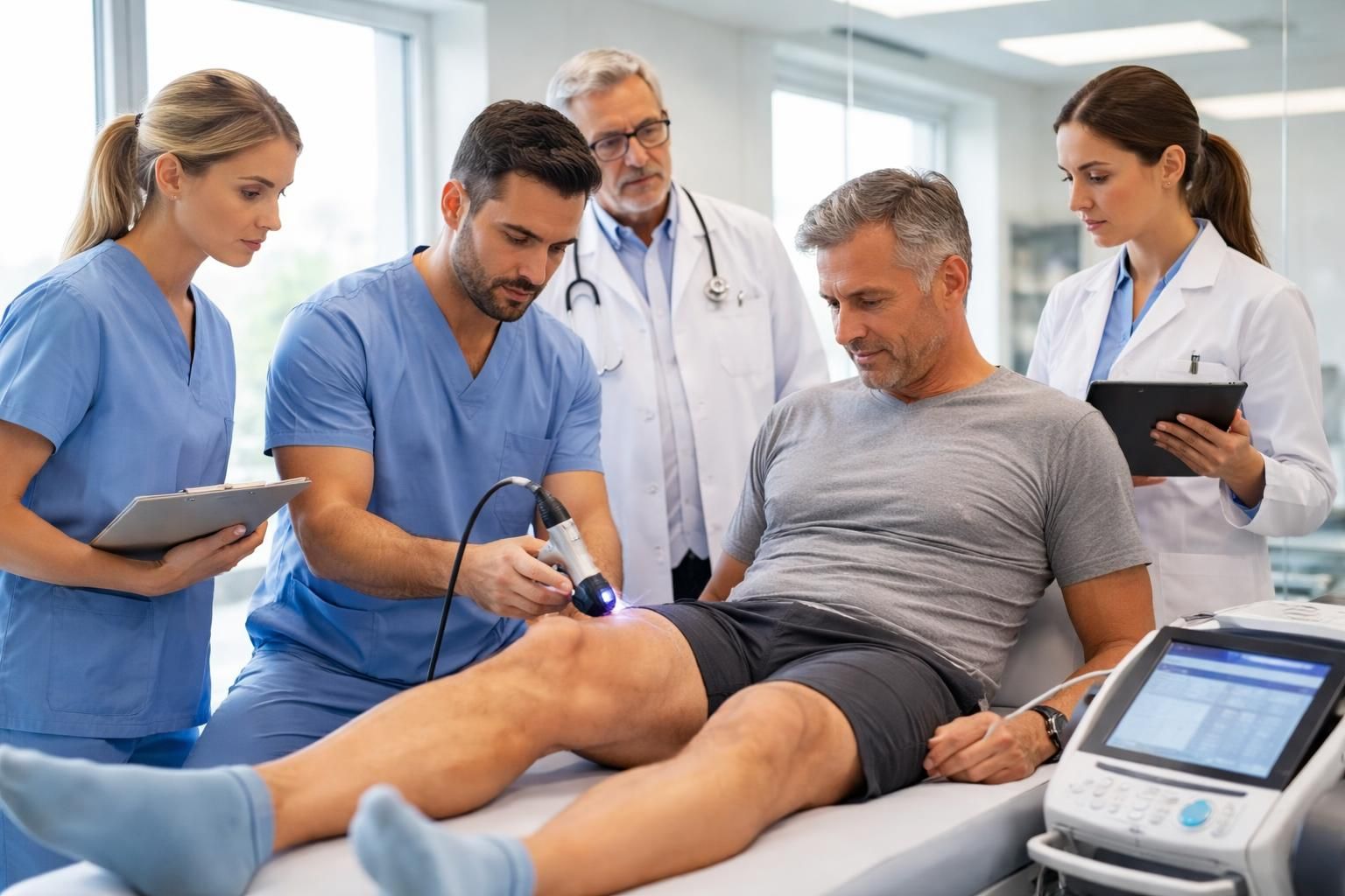 découvrez notre traitement par ondes de choc à pointe-claire pour soulager rapidement et efficacement la tendinite du genou. une solution non invasive pour retrouver mobilité et confort.