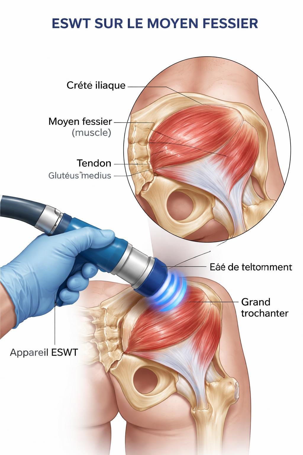 découvrez le traitement par ondes de choc à mascouche pour la tendinite du moyen fessier, offrant un soulagement rapide et efficace pour retrouver votre mobilité.