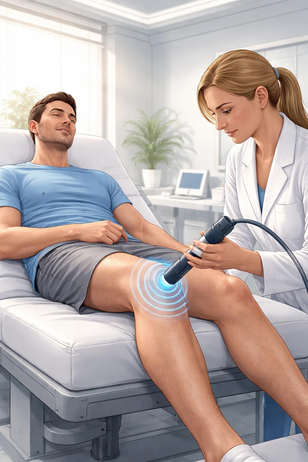 découvrez le traitement par ondes de choc pour la tendinite rotulienne à la prairie, offrant un soulagement rapide et efficace pour retrouver votre mobilité et réduire la douleur.