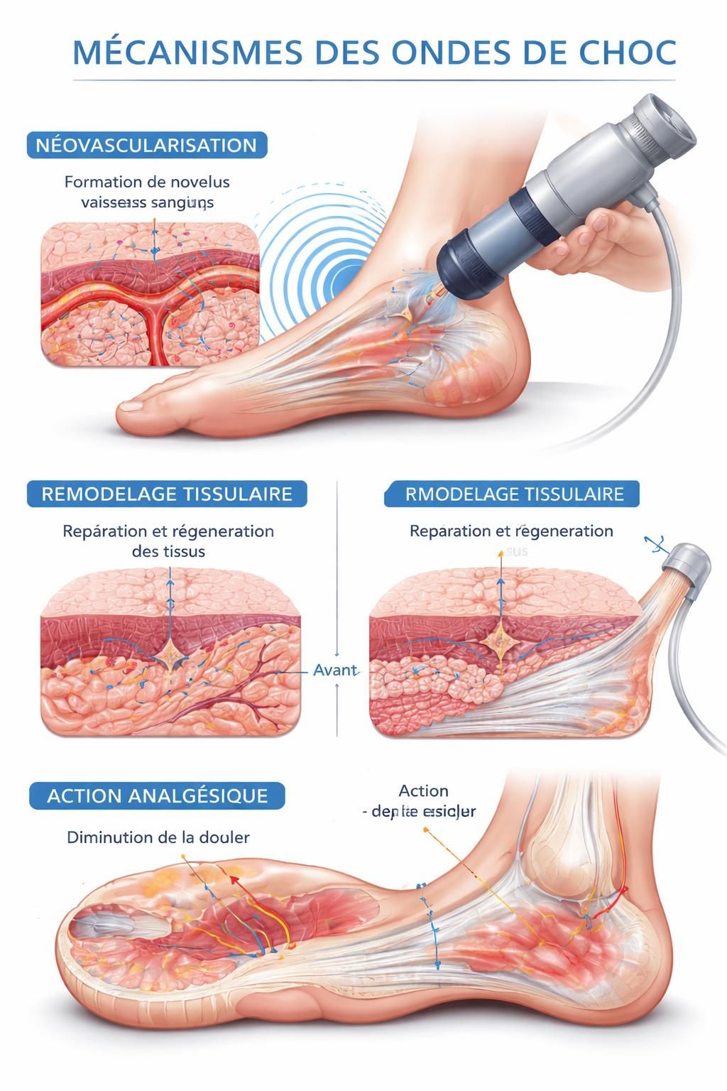 découvrez notre traitement par ondes de choc à longueuil pour soulager rapidement et efficacement la douleur au talon. une solution innovante pour retrouver votre confort de marche.