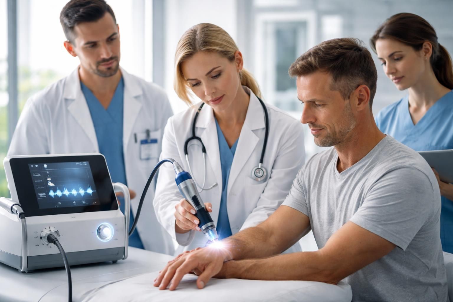 découvrez notre traitement par ondes de choc à beaconsfield pour soulager rapidement et efficacement les douleurs au poignet. méthode non invasive et résultats durables.