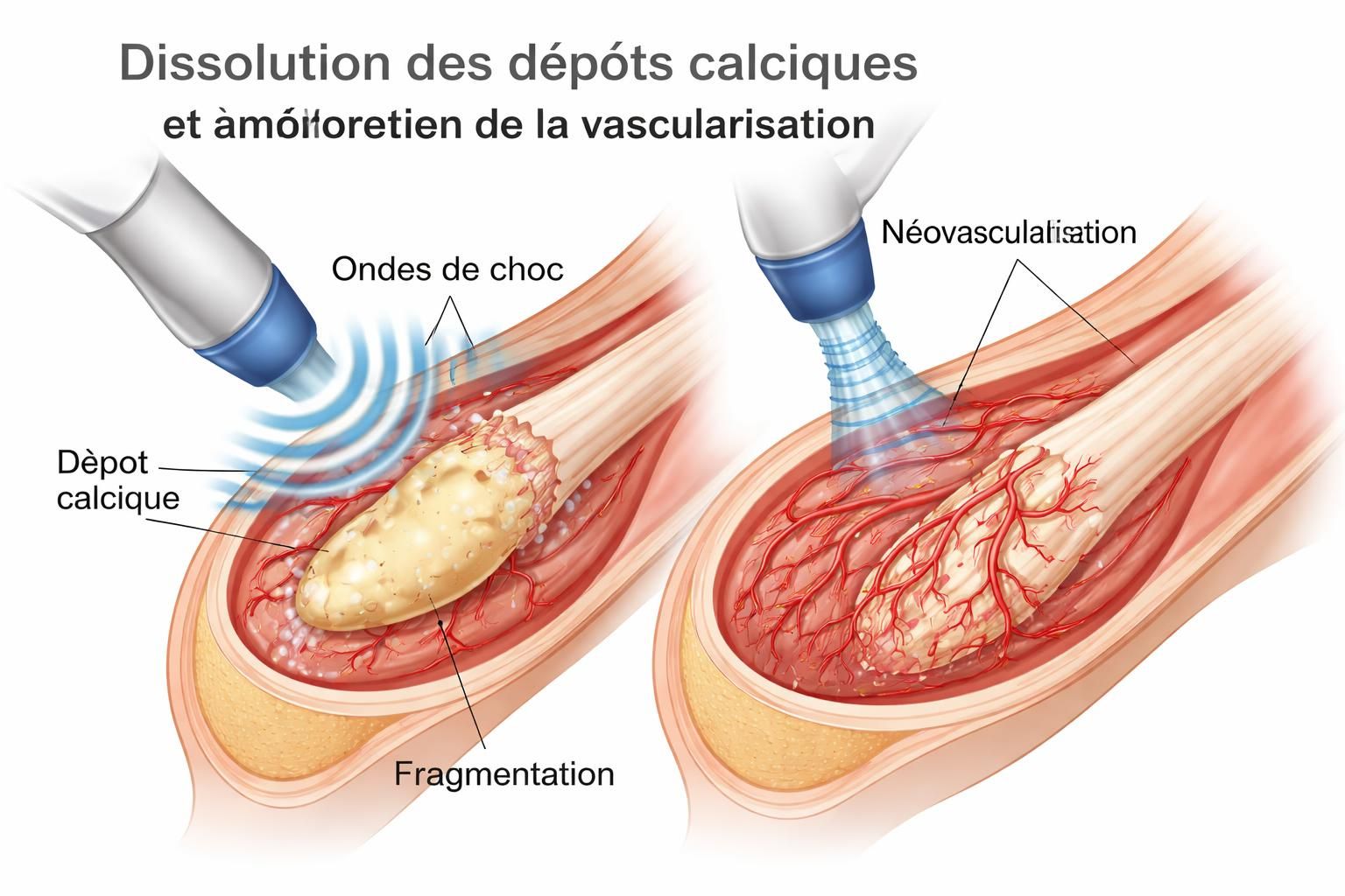 découvrez notre traitement par ondes de choc à la prairie pour la calcification tendineuse, offrant un soulagement rapide et efficace pour retrouver votre mobilité et bien-être.