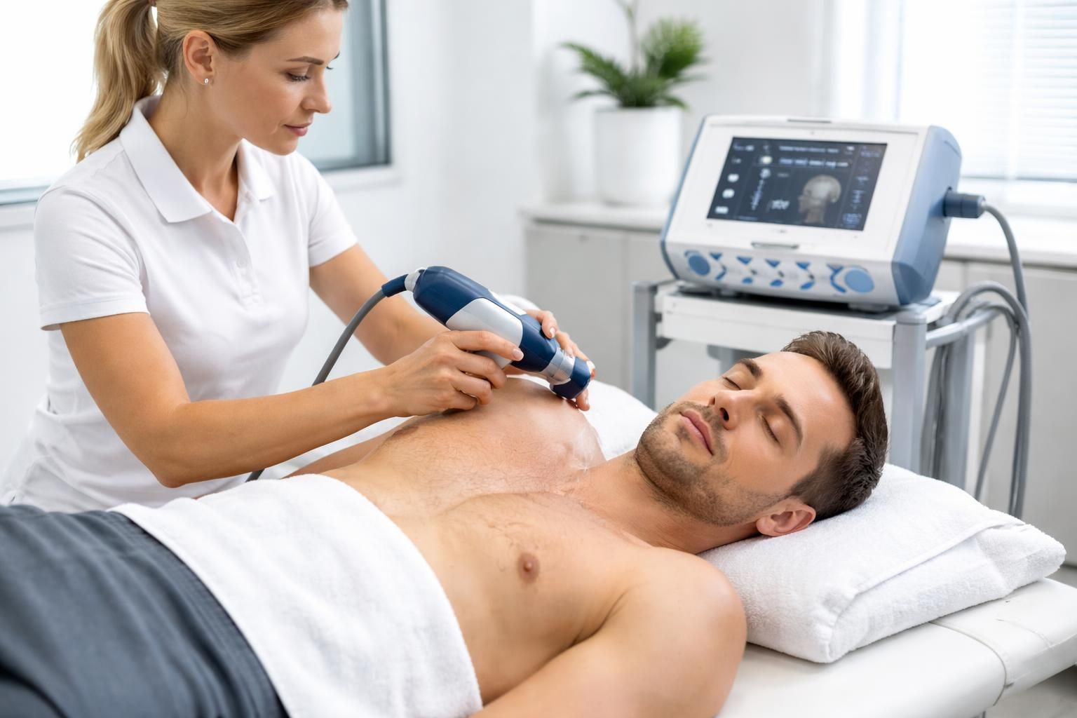 découvrez notre traitement par ondes de choc à la prairie, une solution rapide et efficace pour soulager la calcification tendineuse et retrouver votre mobilité.